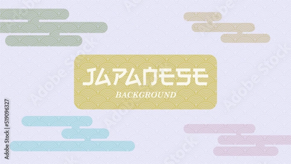 Obraz Japanese wave pattern background