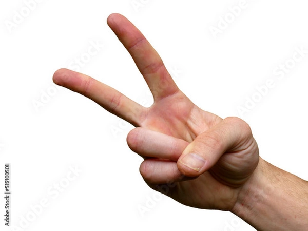 Obraz V Sign Hand (Two)