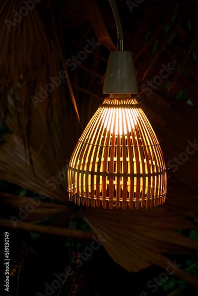 Obraz bamboo lamps in the night
