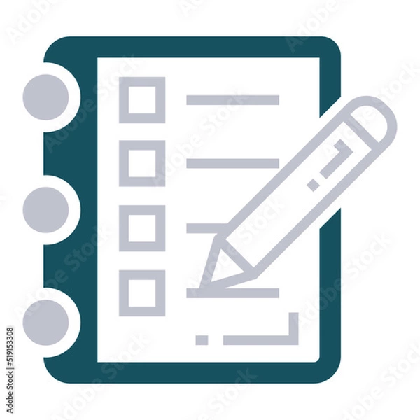 Fototapeta Items, list, checklist icon