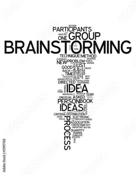 Fototapeta Word Cloud "Brainstorming"