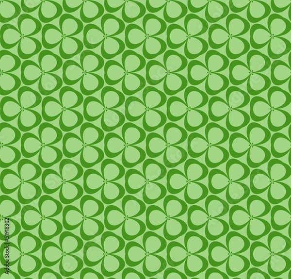 Obraz Green leaves seamless pattern
