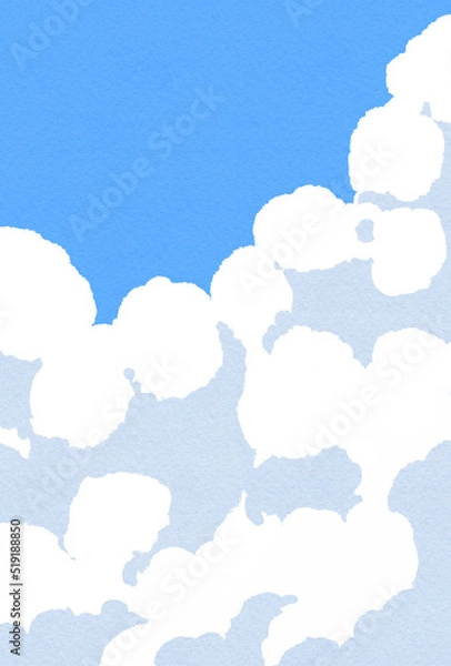 Fototapeta 背景素材_青空と入道雲