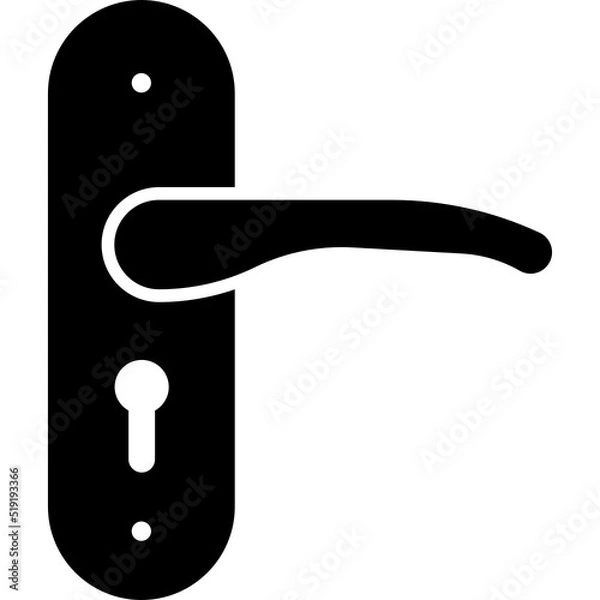 Obraz Door handle icon