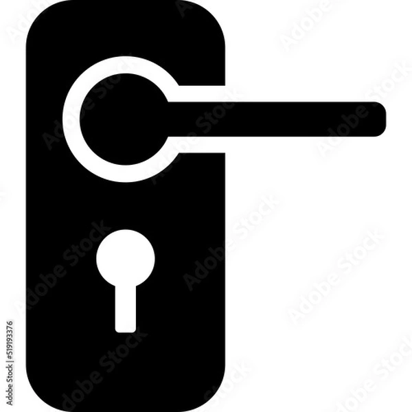 Obraz Door handle icon