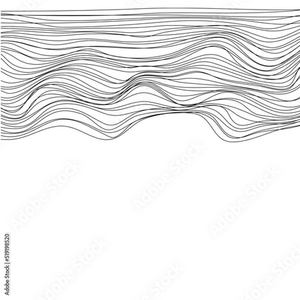 Fototapeta Waves Texture Art Illustration 