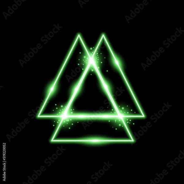 Fototapeta triangle light effect, laser