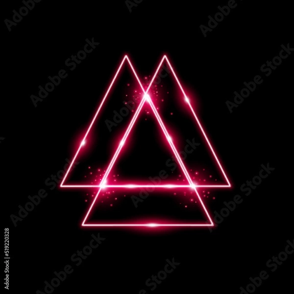 Fototapeta triangle light effect, laser