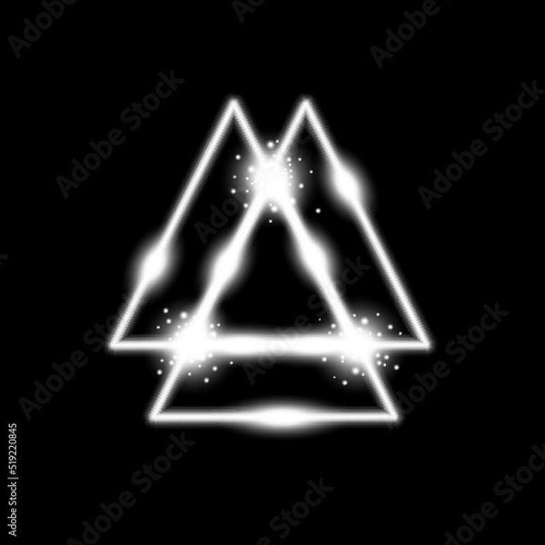 Fototapeta triangle light effect, laser
