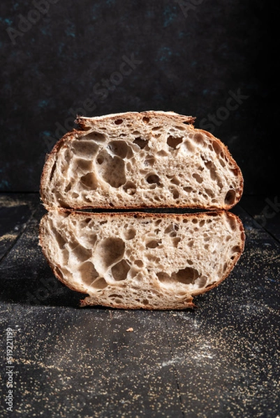 Fototapeta Open Crumb Sourdough Bread