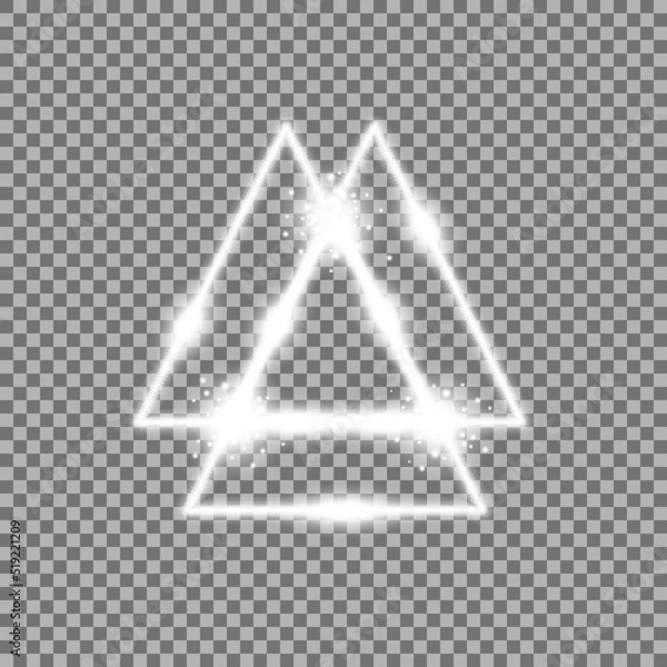 Fototapeta triangle light effect, laser