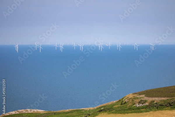 Obraz Offshore windfarm off the Welsh coast