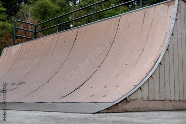 Fototapeta Skateboard Ramp Quarter Pipe
