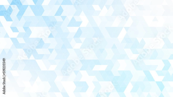 Obraz 三角パターン背景素材，ブルーのグラデーション