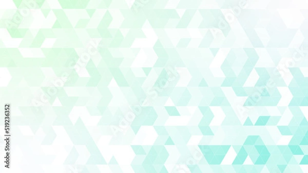 Obraz 三角パターン背景素材，グリーンのグラデーション