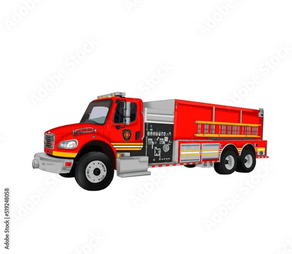 Fototapeta Camión de Bomberos en png