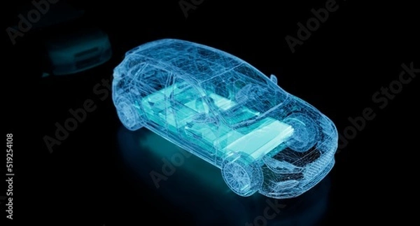 Obraz Solid State Battery EV Electric Vehicle Energy Technology	
