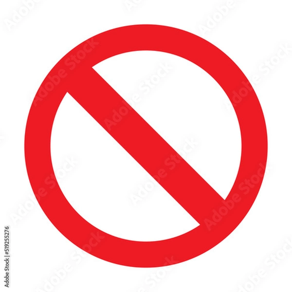 Fototapeta no do not smoking parking sign symbol vector