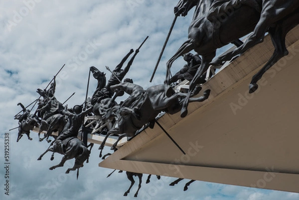 Obraz nets on the dock