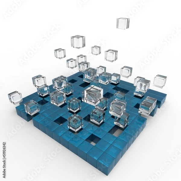 Fototapeta cube background