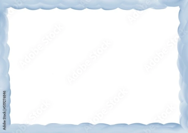 Obraz 雲をモチーフにしたフレーム素材