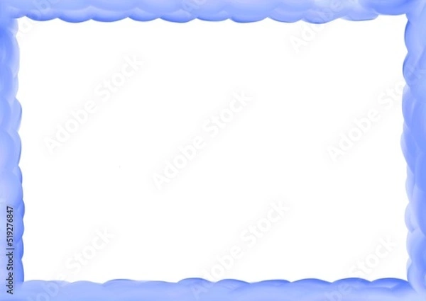 Obraz 濃い青のフレーム素材