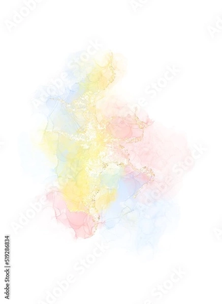 Obraz アルコールインクアート、リキッドインクアート、抽象的な背景