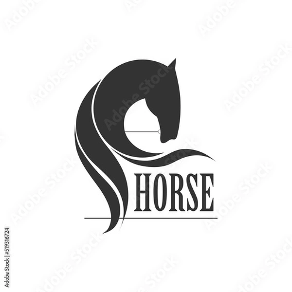 Obraz Horse symbol vector. Logo design element