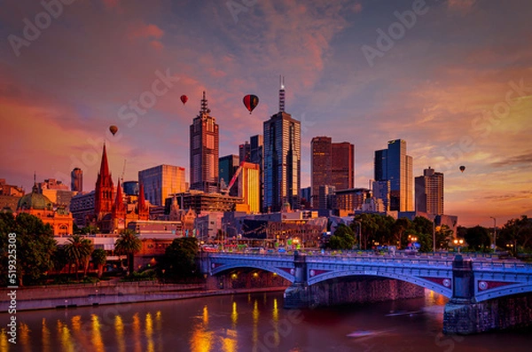 Obraz Melbourne sunrise