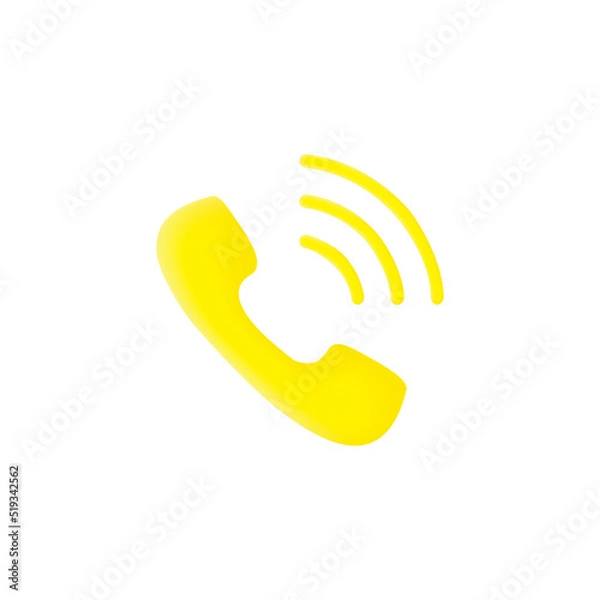 Obraz call 3d icon