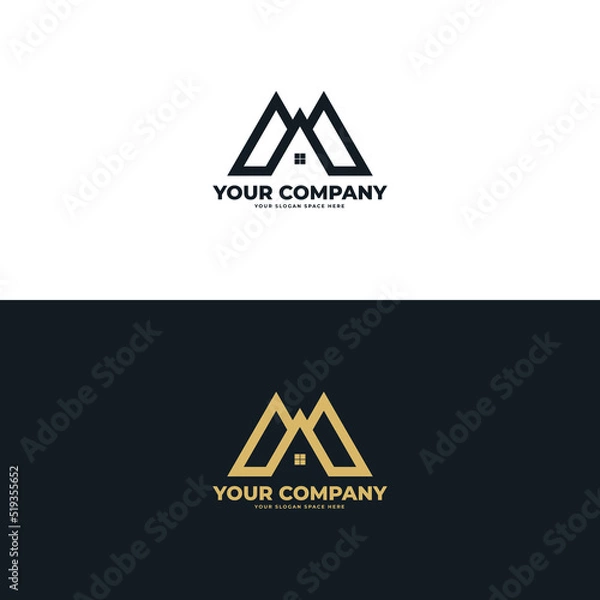 Obraz Real estate modern vector logo design 