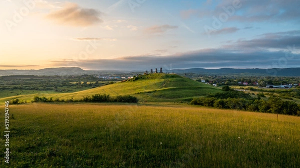 Obraz sunset over the mountains