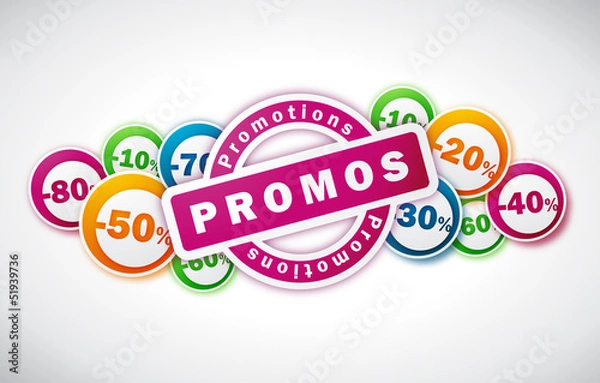 Obraz Promotions - Illustration vectorielle