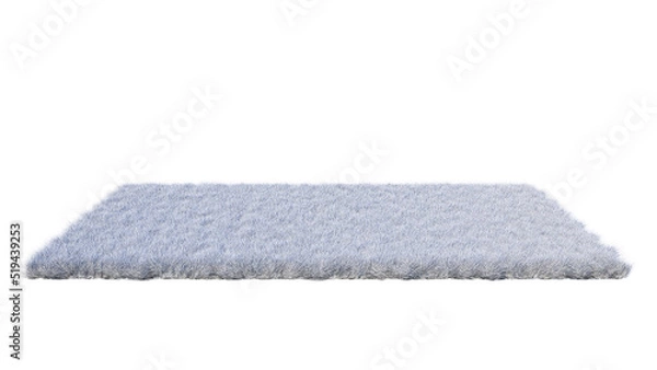 Fototapeta A 3d rendering image of product display on white fur