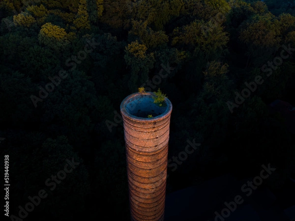 Obraz The chimney at sunset