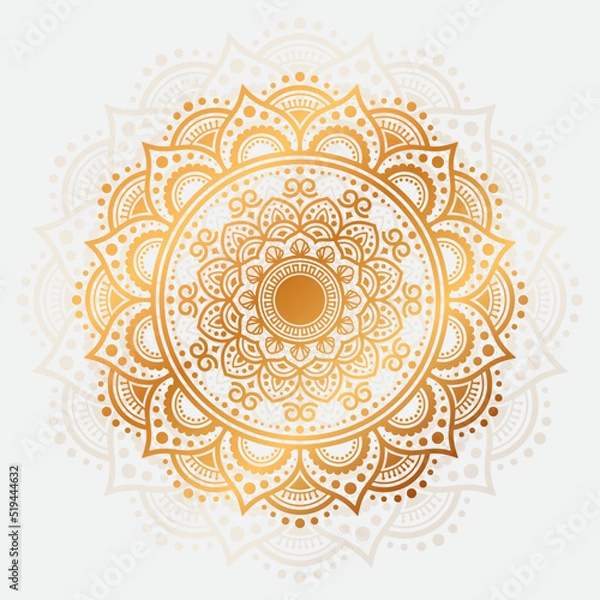 Obraz Ornamental Geometric  luxury Golden mandala vector design