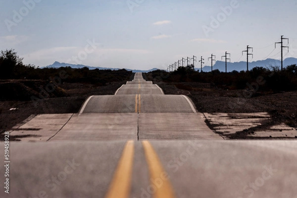 Obraz national highway 40 of argentina paved with undulations