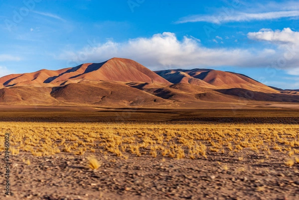 Obraz Mountains with shadows at sunset in Puna Jujeña, Argentina
