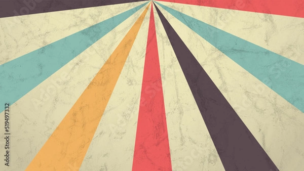 Fototapeta Old vintage sunburst rays background