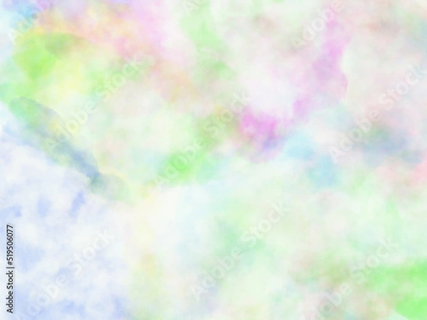 Fototapeta カラフルな水彩画のような背景