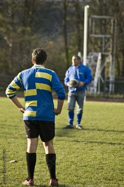 Fototapeta face à l'entraîneur