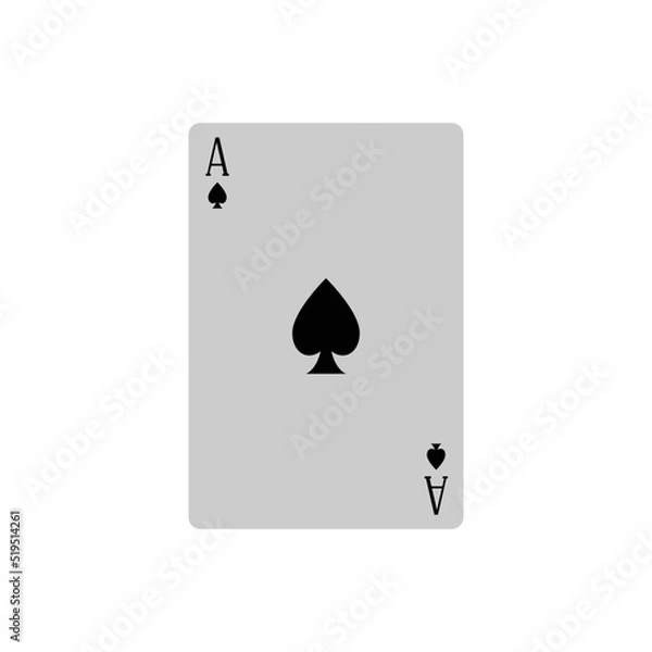 Fototapeta ace card logo vector template