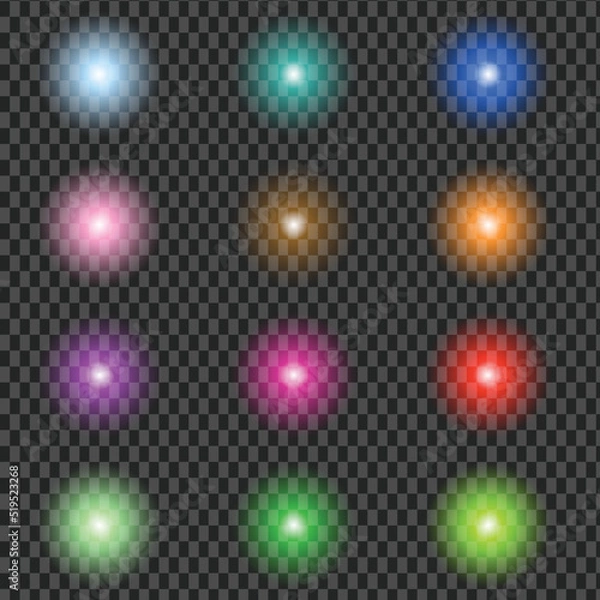 Fototapeta abstract background with glowing lights