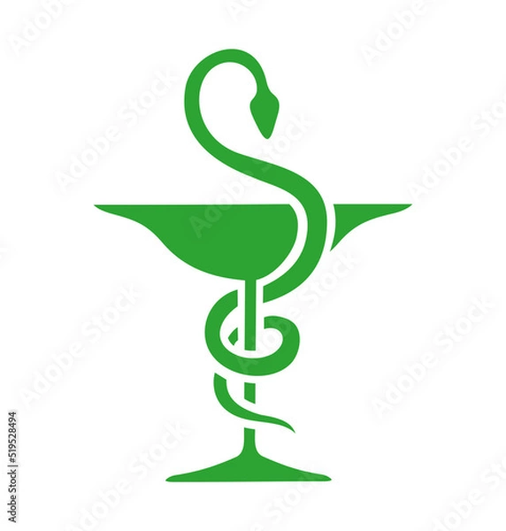 Obraz pharmacie caducée symbole
