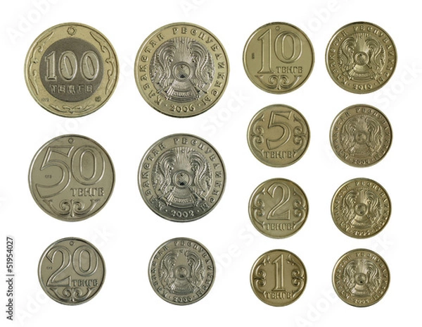 Obraz Kazakh coins in a row