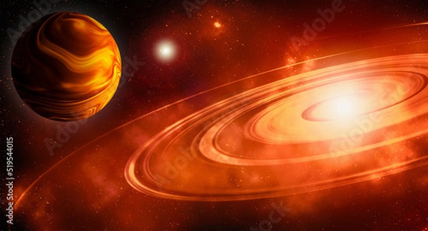 Fototapeta Unknown galaxy in space. Space nebula. Cosmic cluster of stars. Outer space background. 3D Illustration