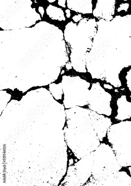Obraz Distress grunge texture abstract background vector. Rough dirt grain dust and crack surface art. Ink brush splash pattern, scratch effect wallpaper. Dirty paint drop stain wall backdrop illustration.