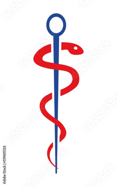 Obraz infirmier caducée logo