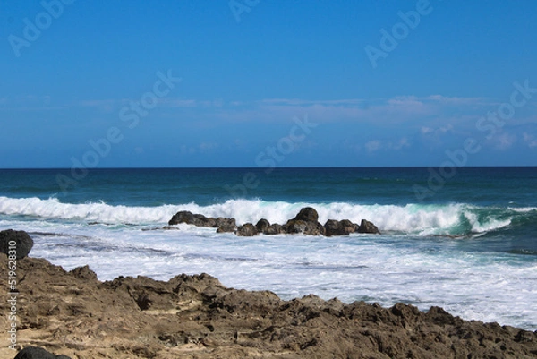 Fototapeta waves and rocks