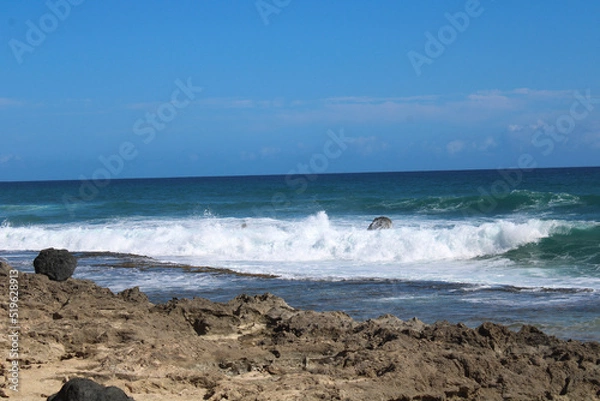 Fototapeta waves on the beach